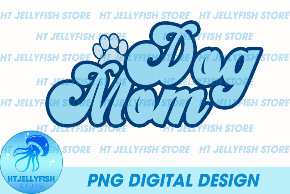 Dog Mom Retro Sublimation: Graphics for Brand Templates