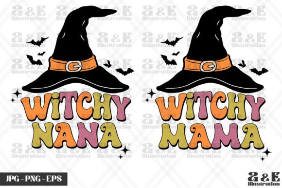 Halloween Matching Mama Nana Mom Grandma Graphics for T-Shirt Designs