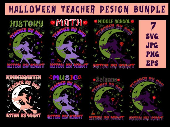 Halloween Teacher Graphics for T-Shirt Designs & Blogs