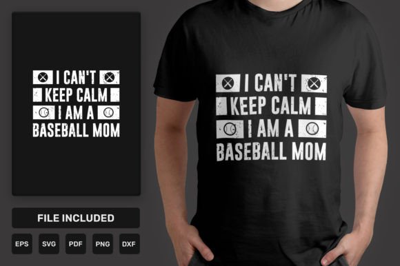 I Am a Baseball Mom Graphics for T-Shirt Designs