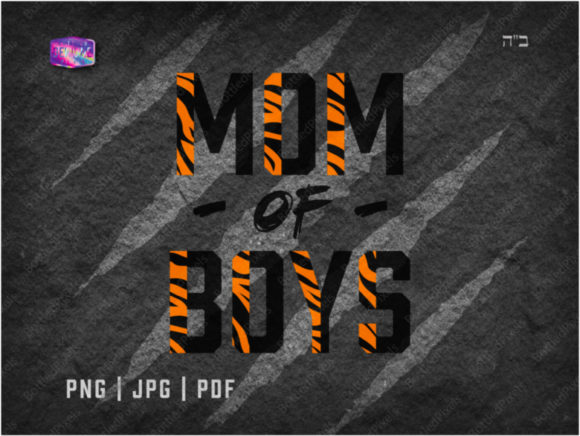 MOM of BOYS Tiger Print: Bold Graphics & Illustrations