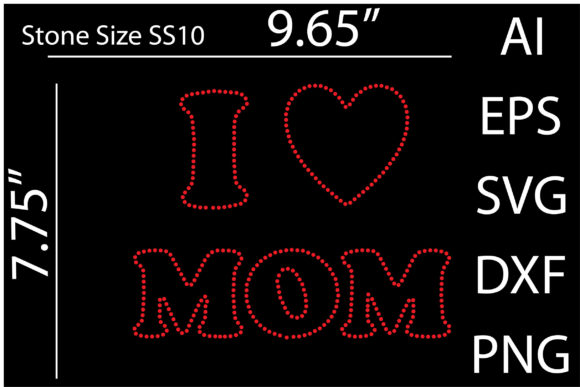 Review: Mom Rhinestone Graphics for Print Templates