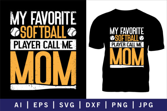 Softball Mom Graphics: Print Templates for Editors