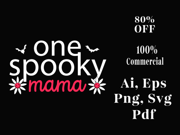 Spooky Mama Halloween Mom T Shirt: Graphics & Print Templates