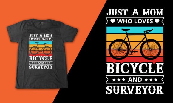 Surveyor Cycling Mom: Graphics for T-Shirt Designs