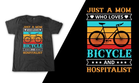 Vintage Bicycle Mom Hospitalist Shirt Graphics for T-Shirt Designs